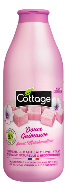 

Гель-пенка для ванны и душа Moisturizing Shower Gel And Bath Milk With Marshmallow Extracts 750мл