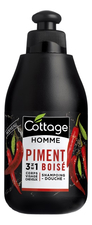 Cottage Гель-шампунь для волос и тела Homme Shampoo-Shower Gel Wooded Pepper 250мл
