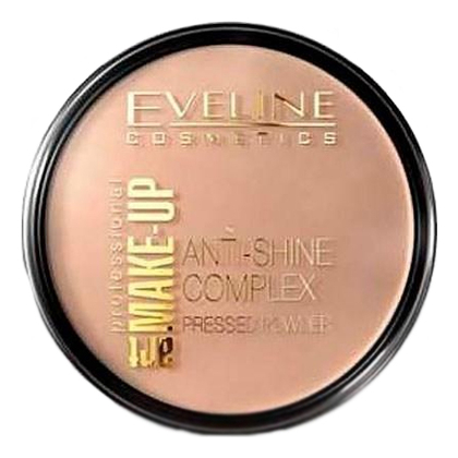 Матирующая минеральная пудра для лица c шелком Art Make-up Professional Anti-Shine Complex Pressed Powder 14г: 35 Golden Beige