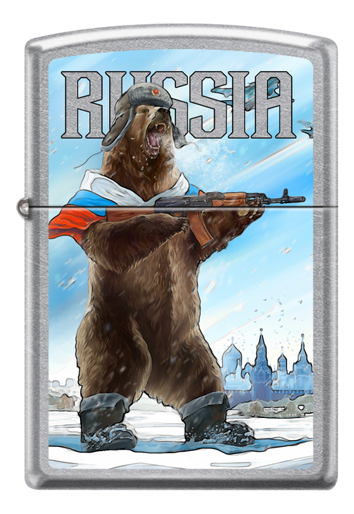 Зажигалка бензиновая 207 Russian Bear от Randewoo