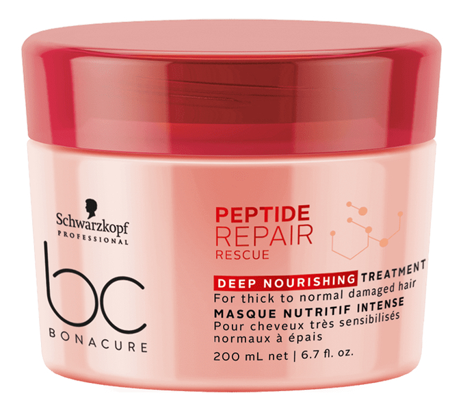 

Интенсивная питательная маска для волос BC Peptide Repair Rescue 200мл: Маска 200мл, Интенсивная питательная маска для волос BC Peptide Repair Rescue