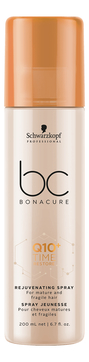 Уплотняющий спрей для объема волос BC Q10+ Time Restore Rejuvenating Spray 200мл