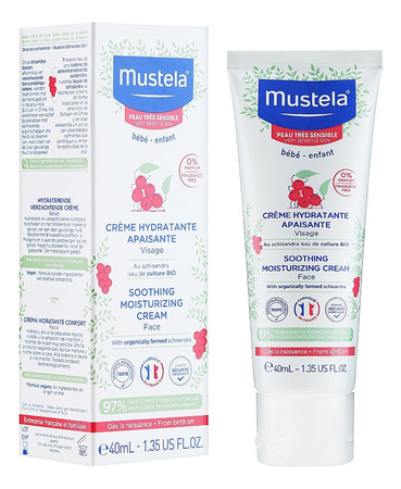 Mustela Увлажняющий успокаивающий крем для лица Bebe Creme Hydratante Apaisante 40мл