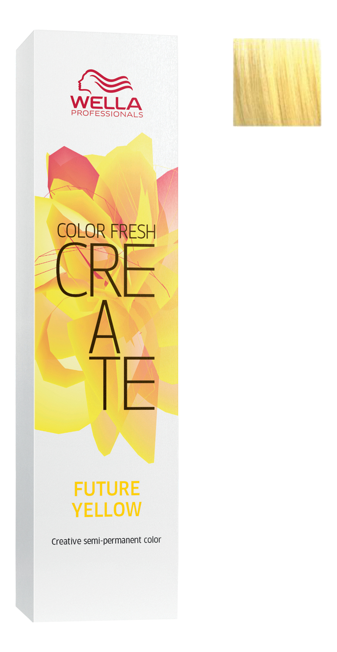 Оттеночная краска Color Fresh Create 60мл: Future Yellow wella оттеночная краска color fresh create супер петроль 60 мл