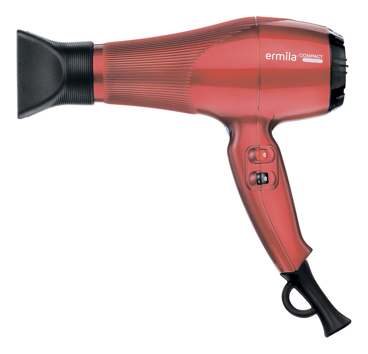 

Фен для волос Compact Tourmaline 2000W 4325-0041 (2 насадки, красный)