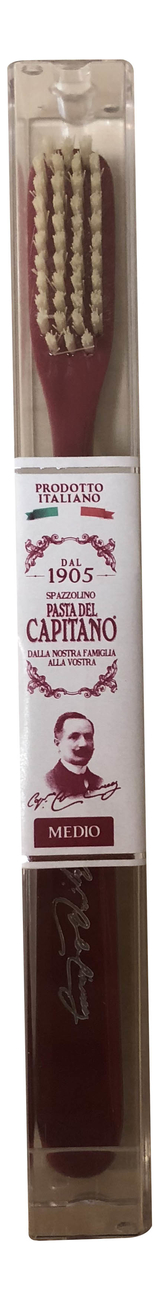 

Щетка зубная Del Capitano 1960 Toothbrush Medium (красная, средняя)