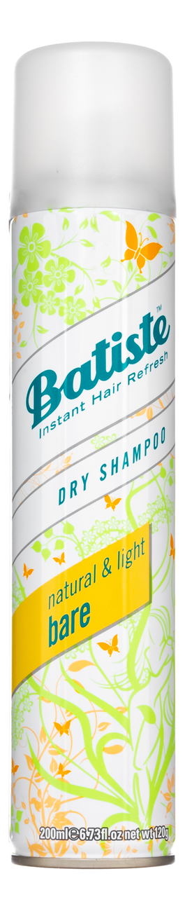 Купить Сухой шампунь для волос Bare Natural & Light Dry Shampoo 200мл, Сухой шампунь для волос Bare Natural & Light Dry Shampoo 200мл, Batiste