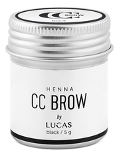Lucas' Cosmetics Хна для окрашивания бровей CC Brow Color Correction Professional Brow Henna Black
