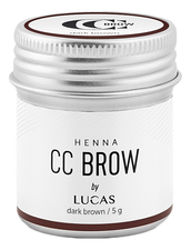 Lucas' Cosmetics Хна для окрашивания бровей CC Brow Color Correction Professional Brow Henna Dark Brown