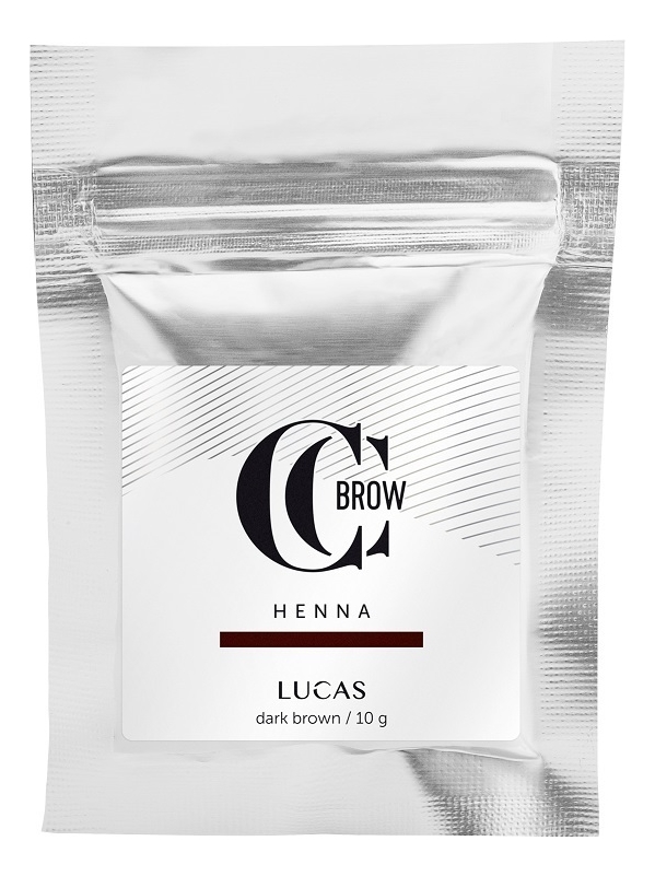 Хна для окрашивания бровей CC Brow Color Correction Professional Brow Henna Dark Brown: Хна 10г (саше)