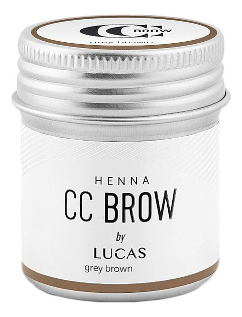 

Хна для окрашивания бровей CC Brow Color Correction Professional Brow Henna Grey Brown: Хна 10г, Хна для окрашивания бровей CC Brow Color Correction Professional Brow Henna Grey Brown