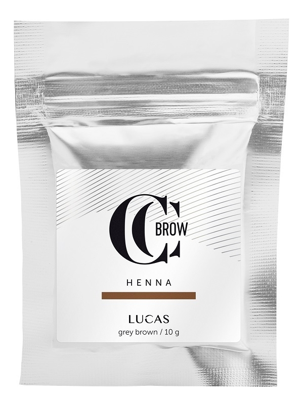 Хна для окрашивания бровей CC Brow Color Correction Professional Brow Henna Grey Brown: Хна 10г (саше)