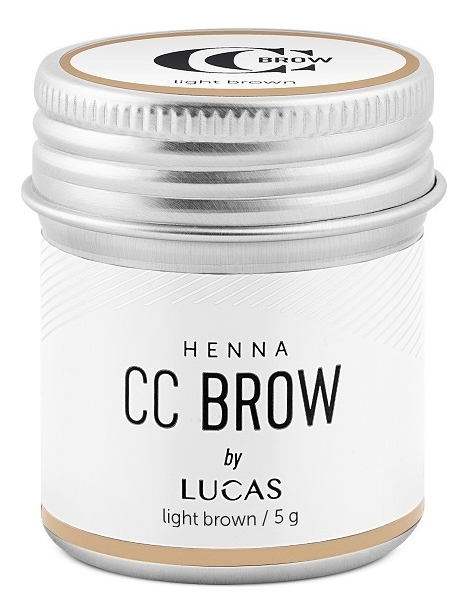 Хна для окрашивания бровей CC Brow Color Correction Professional Brow Henna Light Brown: Хна 5г