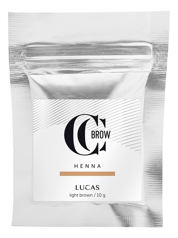 Хна для окрашивания бровей CC Brow Color Correction Professional Brow Henna Light Brown: Хна 10г (саше)