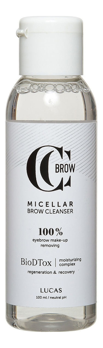 

Мицеллярная вода для бровей Micellar Brow Cleanser By CC Brow 100мл