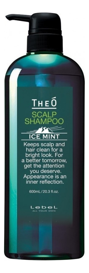 шампунь для волос lebel шампунь охлаждающий theo scalp shampoo ice mint Шампунь для волос Theo Scalp Shampoo Ice Mint: Шампунь 600мл