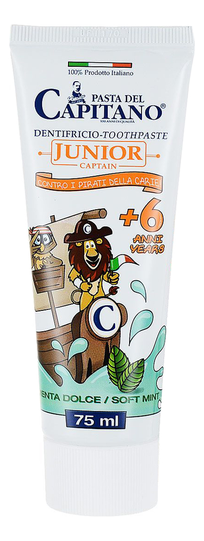 

Зубная паста Dentifricio-Toothpaste +6 Menta Dolche 75мл (мята)