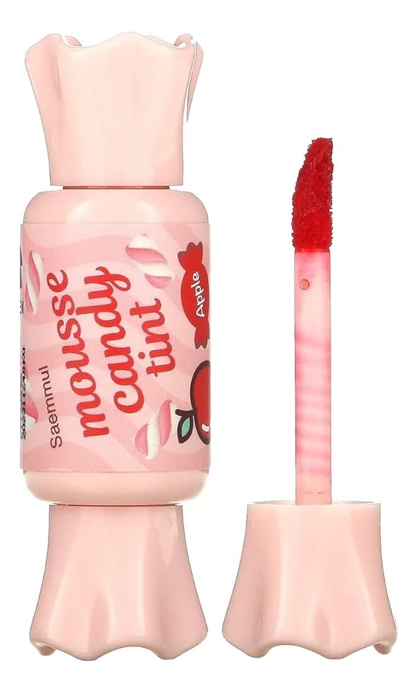 

Тинт-мусс для губ Конфетка Saemmul Mousse Candy Tint 8г: 12 Apple Mousse, Тинт-мусс для губ Конфетка Saemmul Mousse Candy Tint 8г