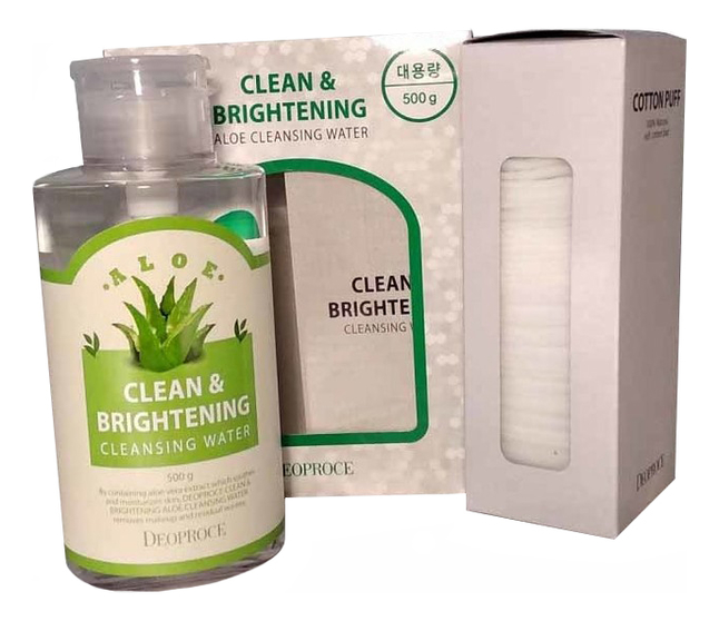 

Вода очищающая для лица с экстрактом алоэ вера Clean & Brightening Collagen Aloe Cleansing Water 500г
