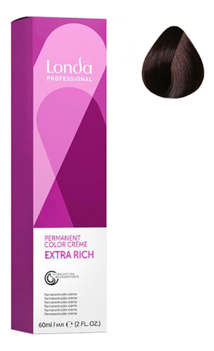Стойкая крем-краска для волос Permanent Color Creme Extra Rich 60мл: 5/75 Светлый шатен коричнево-красный