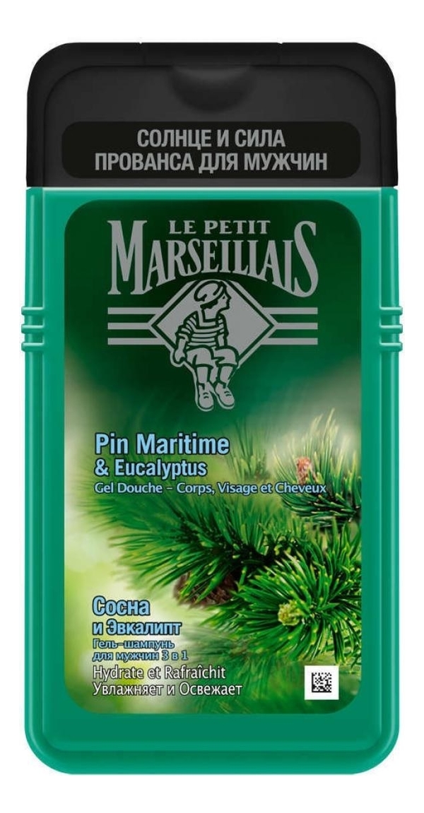 

Гель-шампунь для мужчин 3 в 1 Сосна и Эвкалипт Pin Maritime & Eucaliptus 250мл