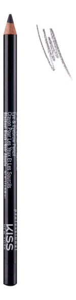 Контурный карандаш для глаз Eye & Eyebrow Pencil 1,1г: Blackest Black