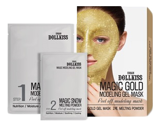 

Маска для лица гелевая с золотом Urban Вollkiss Magic Gold Modeling Gel Mask 50г + 5г