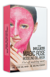 

Маска для лица гелевая с экстрактом розы Urban Dollkiss Magic Rose Modeling Gel Mask 50г + 5г