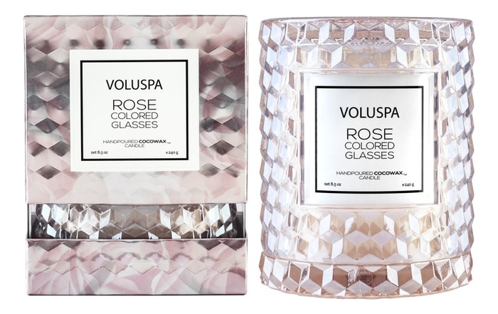 

Ароматическая свеча Rose Colored Glasses (мир в розовом цвете): свеча в стеклянном подсвечнике с крышкой 240г, Ароматическая свеча Rose Colored Glasses (мир в розовом цвете)