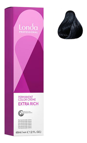 

Крем-краска для волос Londacolor 60мл: 2/0 Черный, Крем-краска для волос Londacolor 60мл