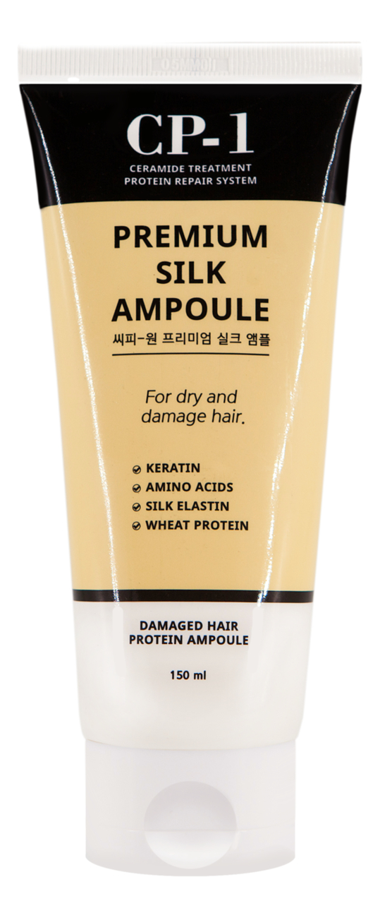 Несмываемая сыворотка для волос с протеинами шелка CP-1 Premium Silk Ampoule: Сыворотка 150мл несмываемая сыворотка для волос с протеинами шелка esthetic house premium silk ampoule 150 мл