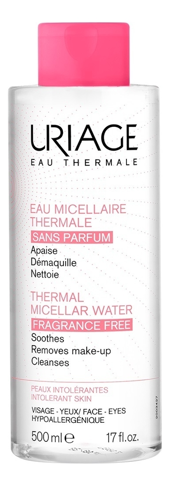 

Очищающая мицеллярная вода без ароматизаторов Eau Thermale Micellaire: Мицеллярная вода 500мл, Очищающая мицеллярная вода без ароматизаторов Eau Thermale Micellaire