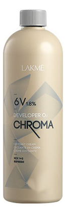 

Стабилизированный крем-окислитель для волос 6V 1,8% Chroma Developer Oxydant Cream: Крем-окислитель 120мл, Стабилизированный крем-окислитель для волос 6V 1,8% Chroma Developer Oxydant Cream