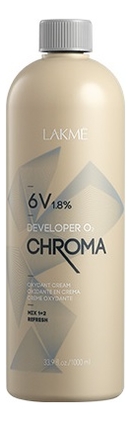

Стабилизированный крем-окислитель для волос 6V 1,8% Chroma Developer Oxydant Cream: Крем-окислитель 1000мл, Стабилизированный крем-окислитель для волос 6V 1,8% Chroma Developer Oxydant Cream