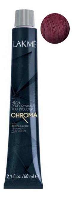 Купить Безаммиачная крем-краска для волос Chroma Ammonia Free Permanent Hair Color 60мл: 5-52 Светлый шатен махагоново-фиолетовый, Lakme