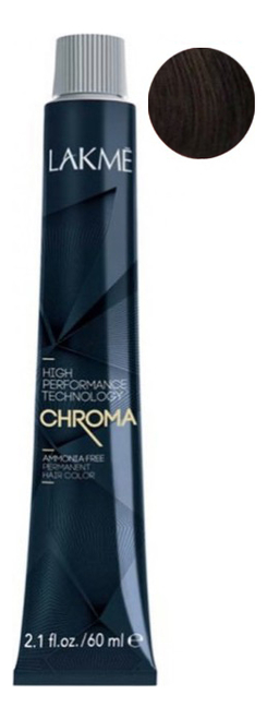 Купить Безаммиачная крем-краска для волос Chroma Ammonia Free Permanent Hair Color 60мл: 5-60 Светлый шатен коричневый, Lakme