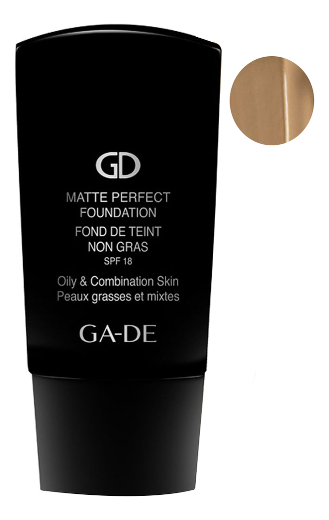 

Матирующий тональный крем Matte Perfect Foundation Fond De Teint Non Gras SPF18 30мл: 105 Caramel, Матирующий тональный крем Matte Perfect Foundation Fond De Teint Non Gras SPF18 30мл