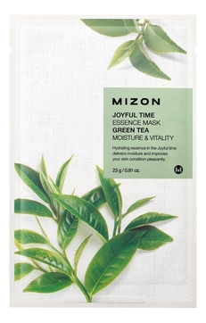 Тканевая маска для лица с экстрактом зеленого чая Joyful Time Essence Mask Green Tea 23г