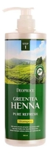Deoproce Шампунь для волос с зеленым чаем и хной Greentea Henna Pure Refresh Shampoo