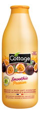 Cottage Гель-пена для ванны и душа Energizing Shower Gel And Bath Milk With Smoothie Passion Fruit Extracts 750мл