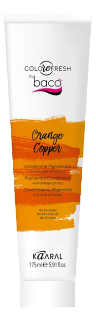 Оттеночный кондиционер для волос Colorefresh 175мл: Orange Copper (с экстрактом апельсина) от Randewoo