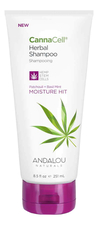 Andalou Naturals Травяной шампунь для волос с экстрактом пачули Canna Cell Herbal Shampoo Moisture Hit 251мл