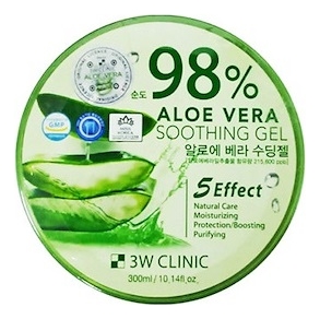 

Многофункциональный успокаивающий гель с экстрактом алоэ вера Aloe Vera Soothing Gel 98% 300мл
