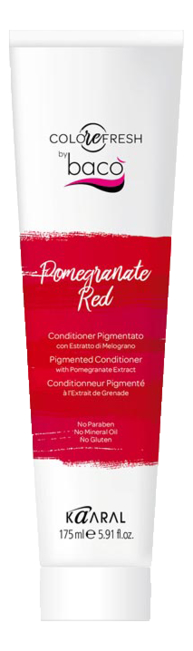 Оттеночный кондиционер для волос Colorefresh 175мл: Pomegranate Red (с экстрактом граната) кондиционер оттеночный с экстрактом грецкого ореха kaaral colorefresh walnut brown pigmented conditioner 175 мл