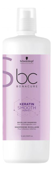 

Мицеллярный шампунь для волос BC Keratin Smooth Perfect Micellar Shampoo: Мицеллярный шампунь 1000мл, Мицеллярный шампунь для волос BC Keratin Smooth Perfect Micellar Shampoo