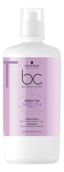 

Маска для непослушных и жестких волос BC Keratin Smooth Perfect Treatment: Маска 750мл, Маска для непослушных и жестких волос BC Keratin Smooth Perfect Treatment