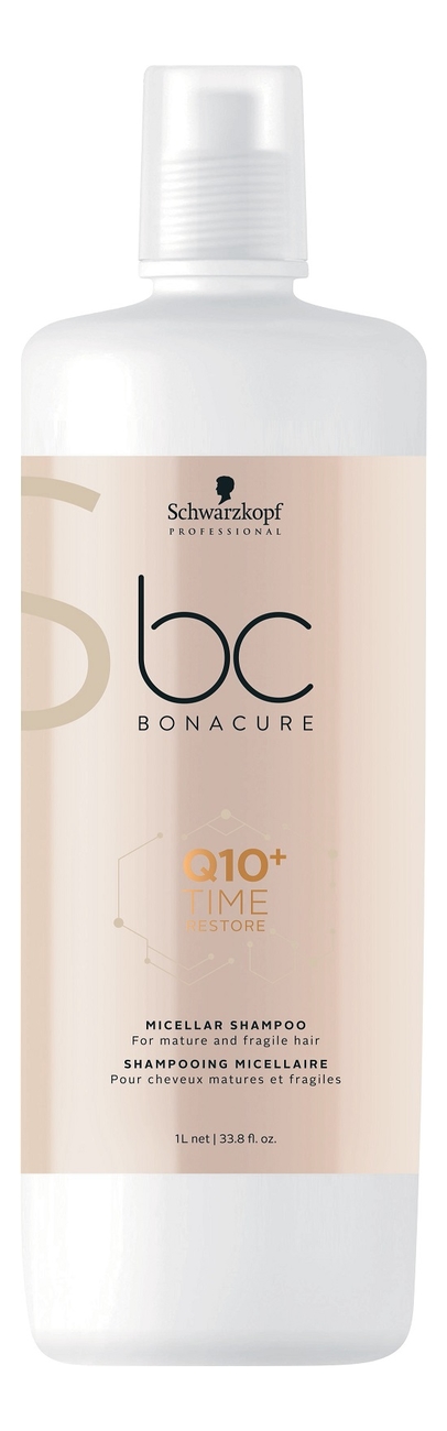 

Мицеллярный шампунь для волос BC Q10+ Time Restore Micellar Shampoo: Шампунь 1000мл, Мицеллярный шампунь для волос BC Q10+ Time Restore Micellar Shampoo