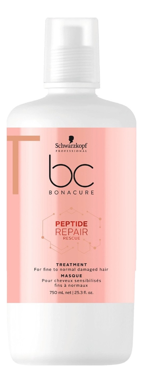 

Маска для волос BC Peptide Repair Rescue Treatment: Маска 750мл, Маска для волос BC Peptide Repair Rescue Treatment