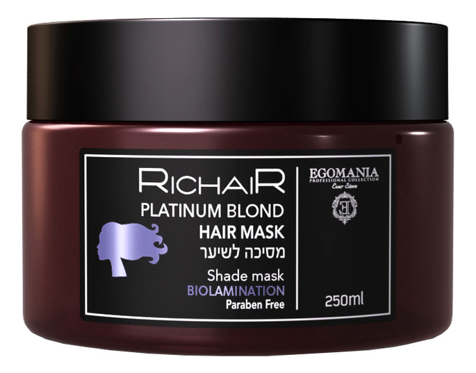 Маска для волос нейтрализующая желтизну Richair Platinum Blond Hair Mask 250мл