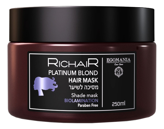 

Маска для волос нейтрализующая желтизну Richair Platinum Blond Hair Mask 250мл